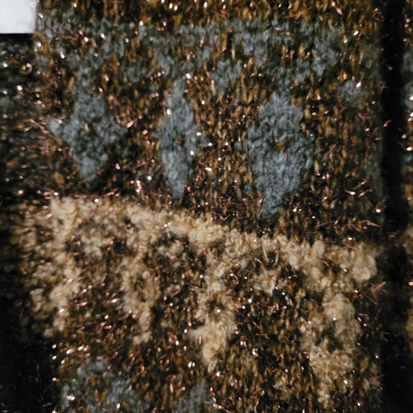 NWOT ZARA glittery chunky cardigan sweater S - Picture 2 of 8